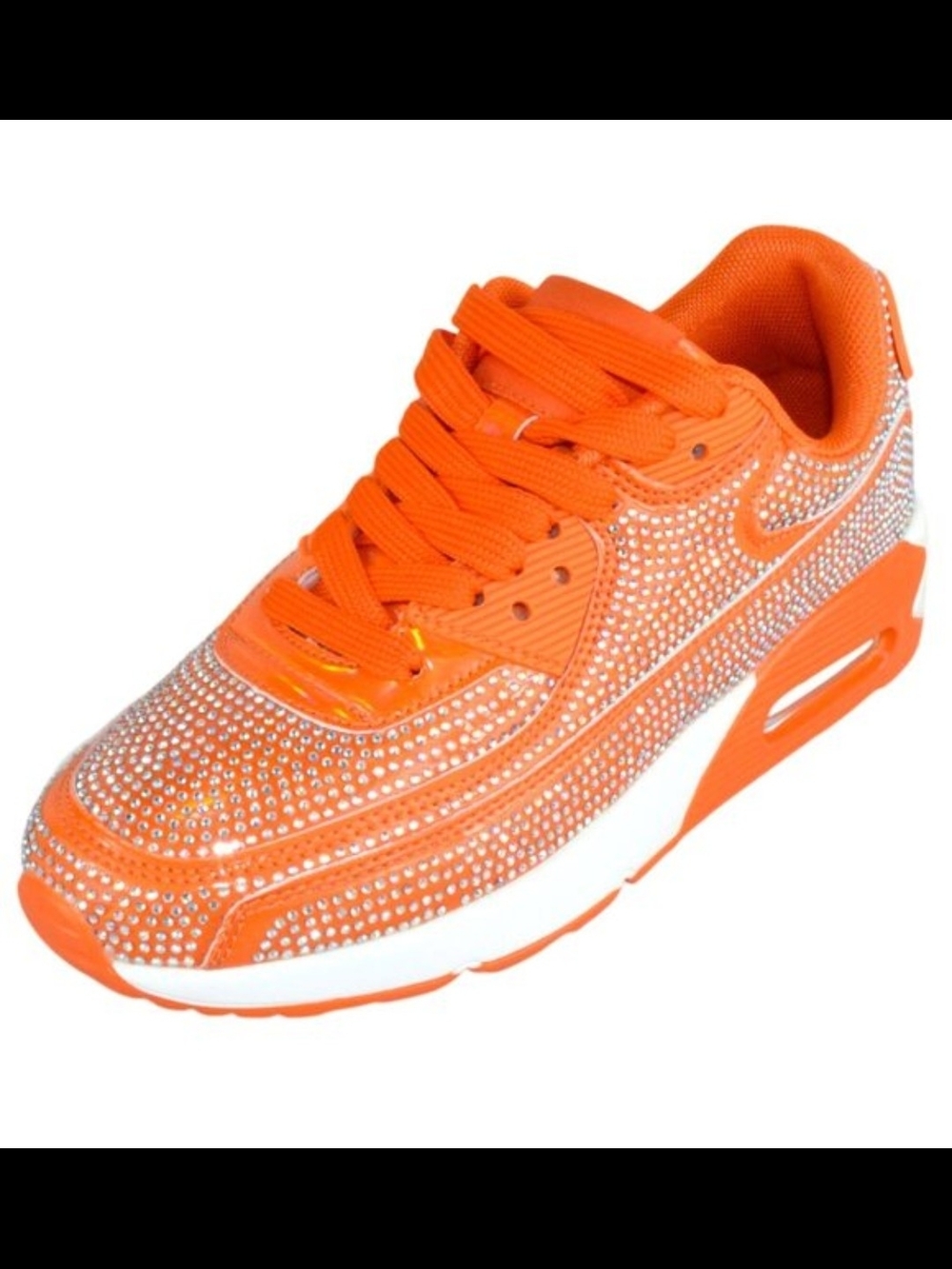 Berness Queen Orange Rhinestone  Style Sneaker Size 10 WOMENS